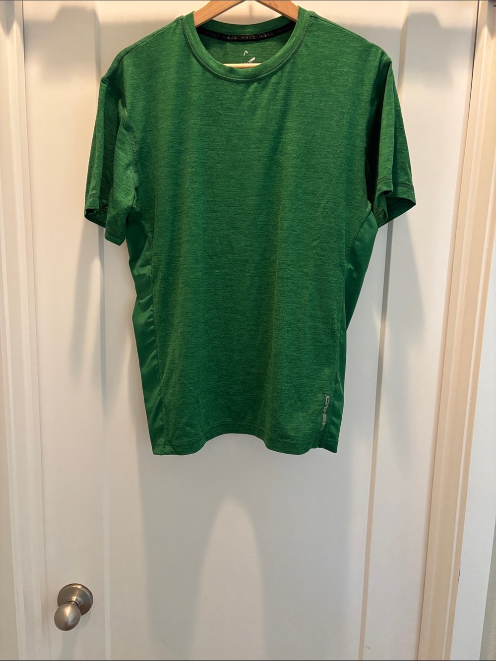 Head Men's Solid Green Short Sleeve Tee